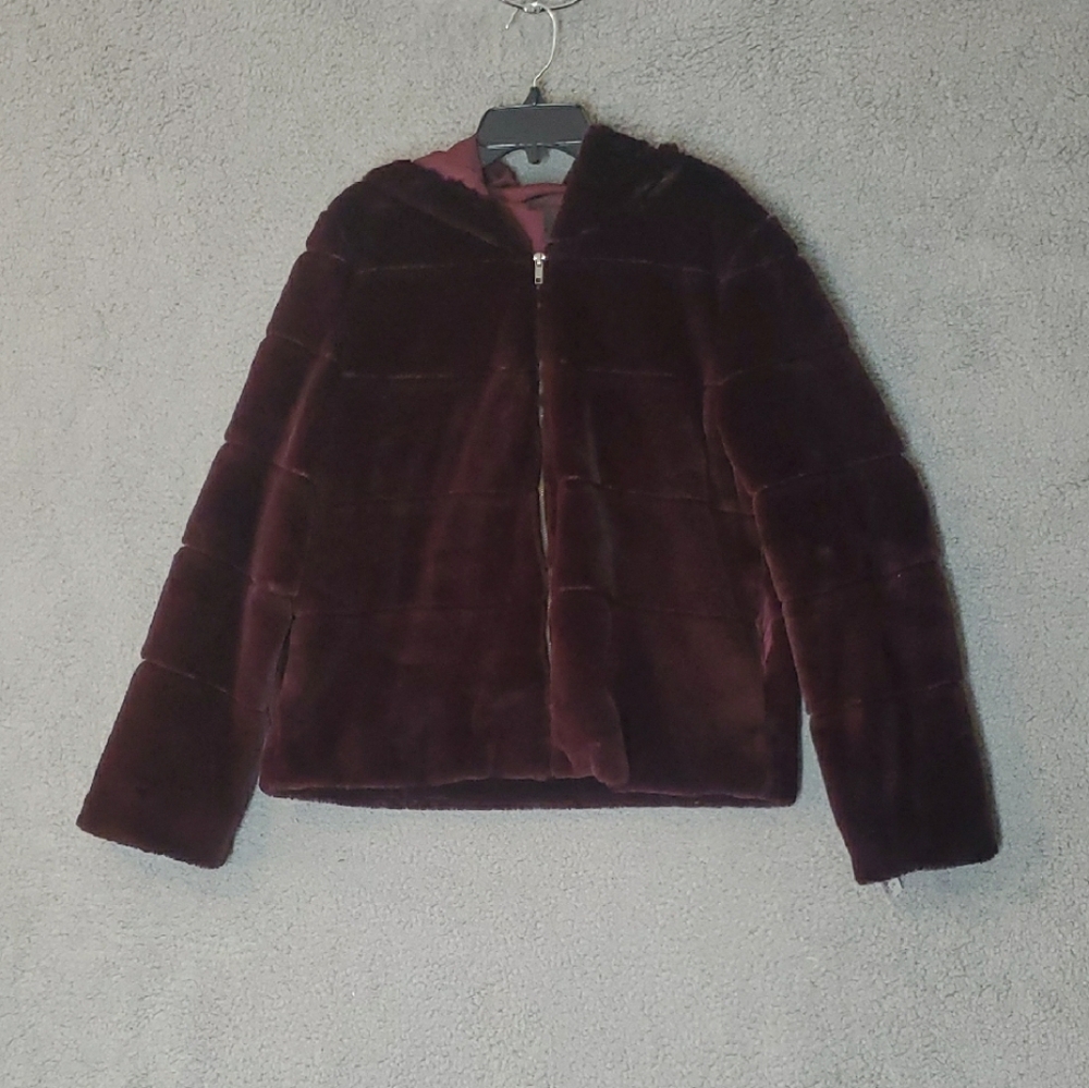 Christian Siriano Women's Faux Fur Jacket Size L